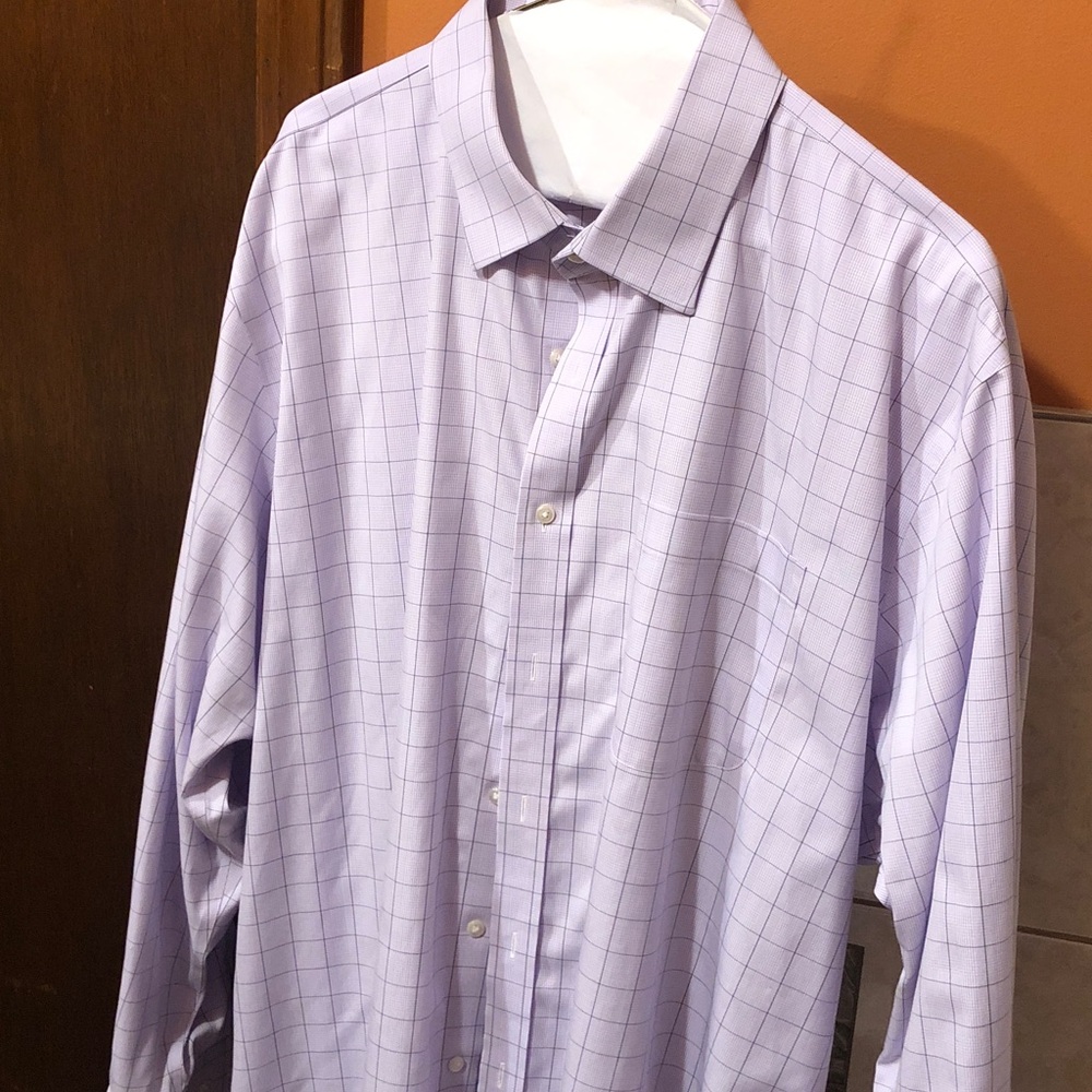 NORDSTROM mens shop shirt / Lavender Plaid